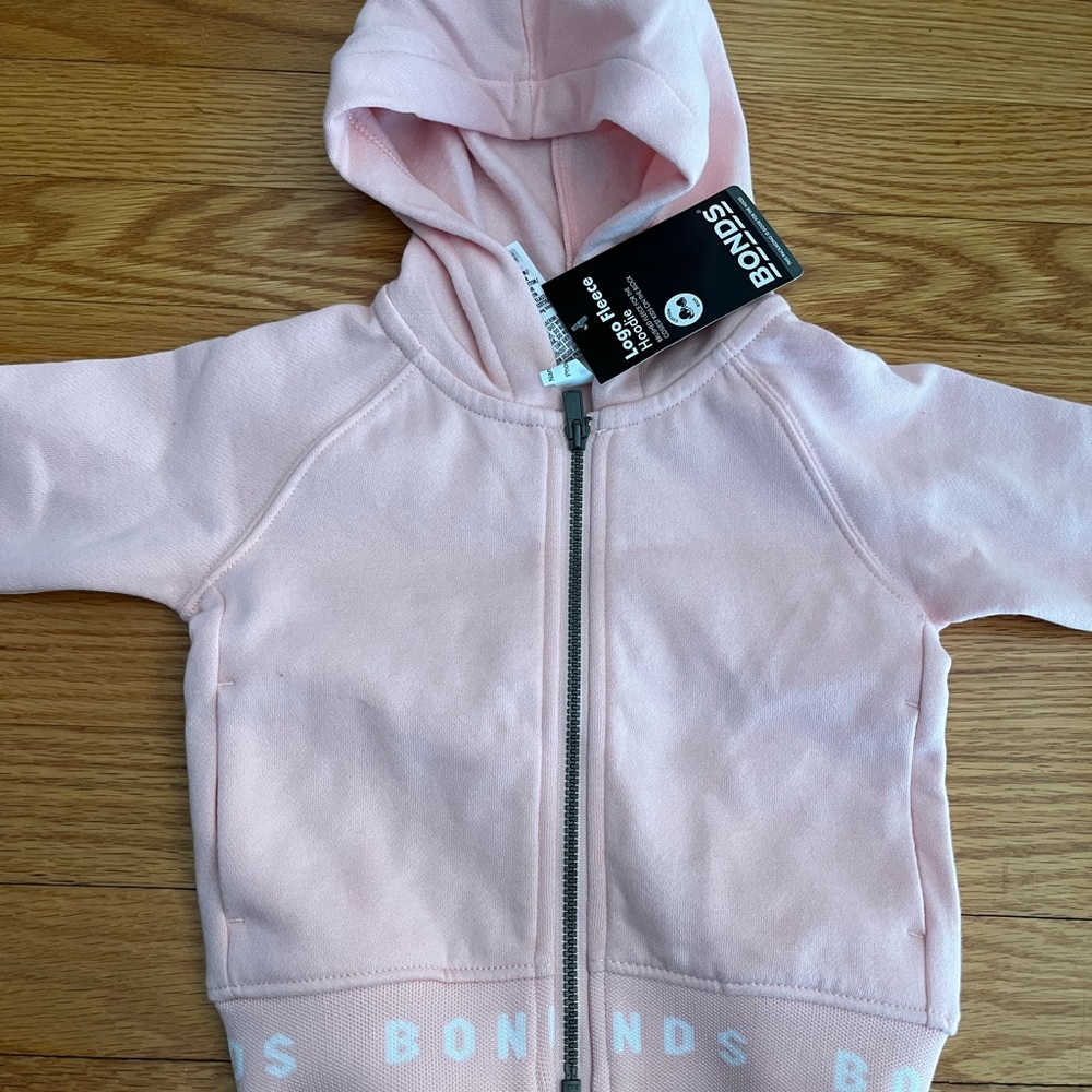 NWT Bonds Baby Pink Hoodie